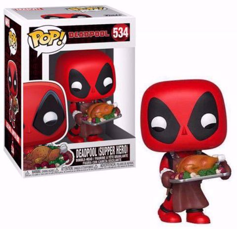 תמונה של Funko Pop - Deadpool With Turkey  (Deadpool) 534  בובת פופ דדפול