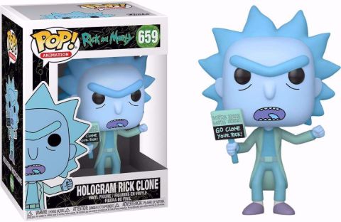 תמונה של Funko Pop - Hologram Rick Clone (Rick And Morty) 659  בובת פופ ריק ומורטי
