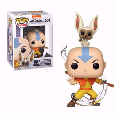 בובת פופ | אוואטר |  אנג |  Funko Pop - Aang with momo (Avatar) 534