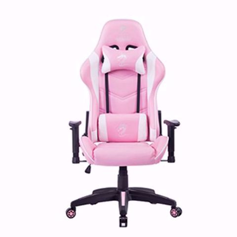 תמונה של כסא גיימינג מדגם OLYMPUS ורוד/לבן