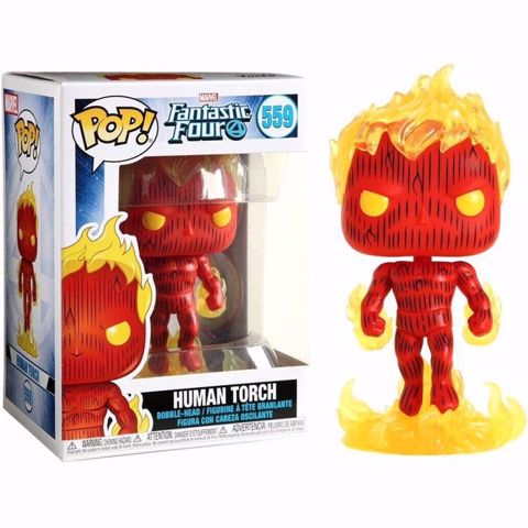 תמונה של Funko Pop -  Human Torch (Fantastic Four) 559  בובת פופ ארבעת המופלאים