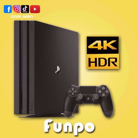 סוני פלייסטיישן 4 פרו  PS4  Pro 4K  1Tb