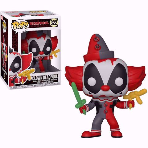 בובת פופ | דדפול | Funko Pop -  (Deadpool)  Clown Deadpool #322