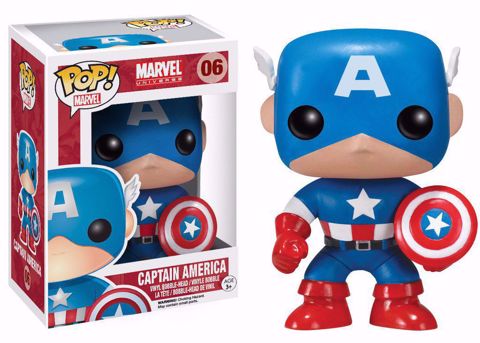 Funko Pop -  Captain America (Marvel) 06  בובת פופ קפטן אמריקה