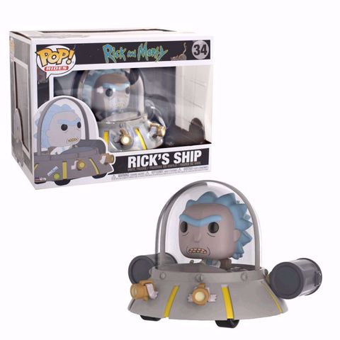 Funko Pop - Rick's Ship (Rick And Morty) 34  בובת פופ ריק ומורטי
