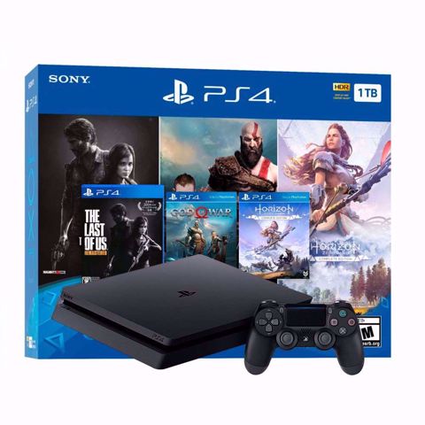 סוני פלייסטיישן  PS4 Playstation 4 Slim 1Tb חבילת הבלעדיים