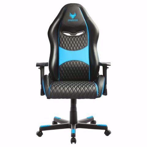 מושב גיימינג SPARKFOX בטקסטורת מעויינים gc80d כחול