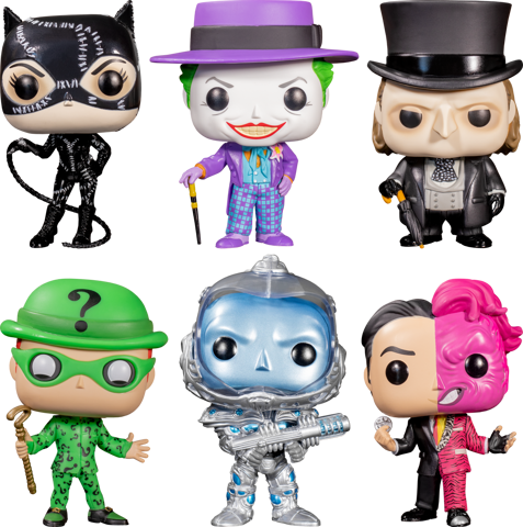 Funko Pop - Batman Villians Set Of 6 בובות פופ סט נבלי באטמן
