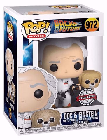Funko Pop - Doc & Einstein SE (Back To The Future) 972  בובת פופ בחזרה לעתיד