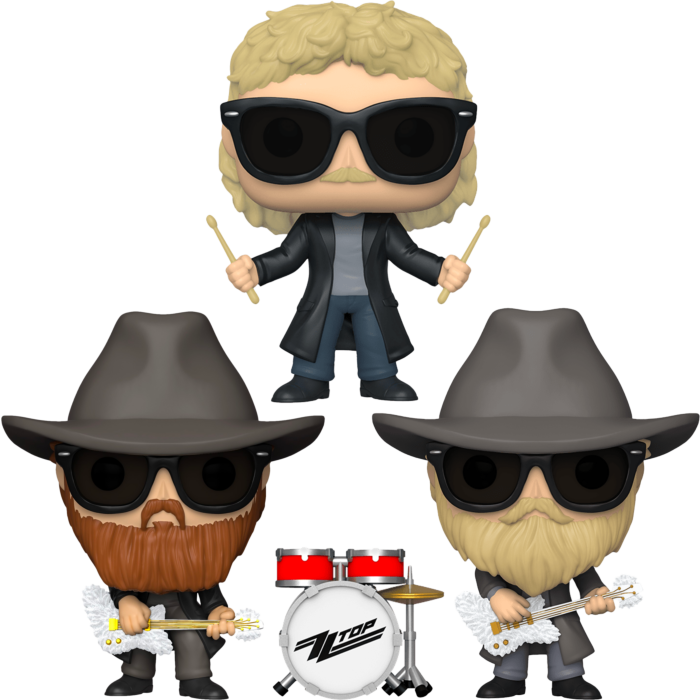 Funko Pop ZZ Top (ZZ Top) Set בובת פופ סט זיזי טופ פאן פה גיימינג
