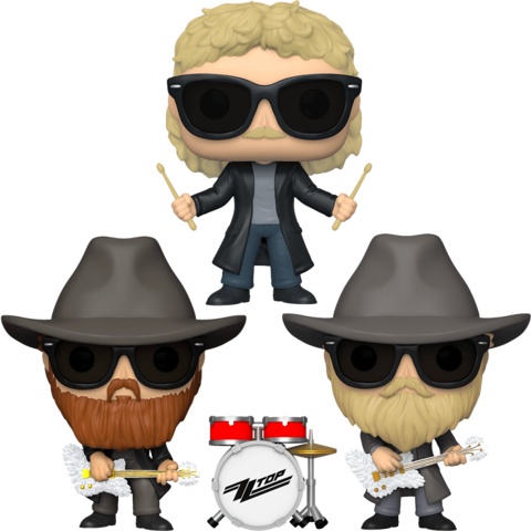 Funko Pop - ZZ Top (ZZ Top) Set  בובת פופ סט זיזי טופ