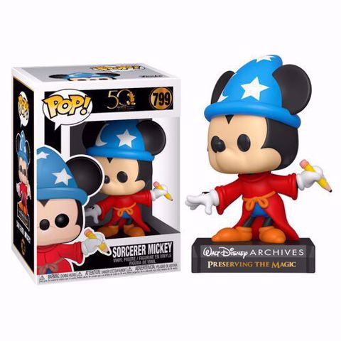 Funko Pop - Sorcerer Mickey (Disney) 979  בובת פופ מיקי מאוס