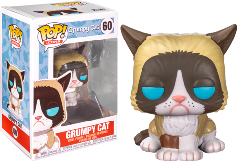 Funko Pop - Grumpy Cat  (Icons) 60  בובת פופ גראמפי