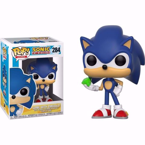 Funko Pop - Sonic With Emerald (Sonic) 284 בובת פופ סוניק