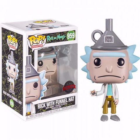 Funko Pop - Rick With Funnel Hat SE (Rick And Morty) 953 בובת פופ ריק ומורטי