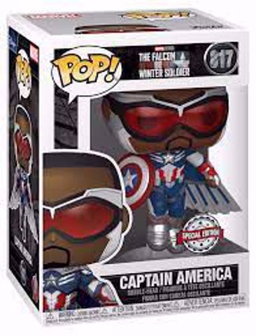 Funko Pop - Captain America SE (Falcon And the Winter Solider) 817 בובת פופ הפלקון וחייל החורף