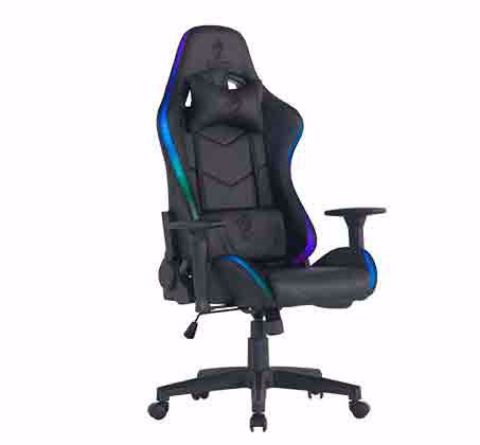 כסא גיימינג מדגם Dragon Space עם תאורת RGB שחור