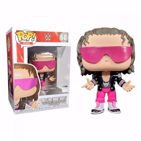 בובת פופ | היאבקות | Funko Pop -  Bret "Hit Man" Hart (WWE)  68