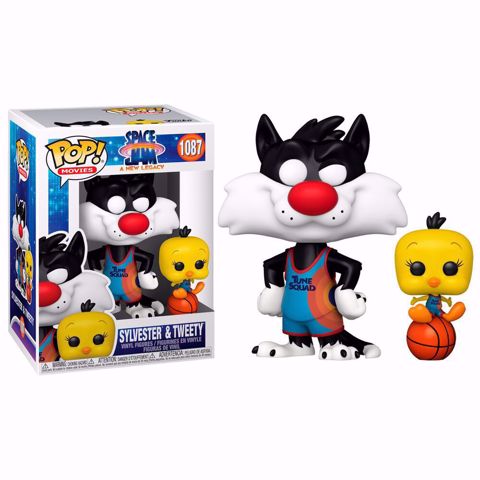 בובת פופ | לוני טונס | Funko Pop - Sylvester & Tweety (Space Jam) 1087 