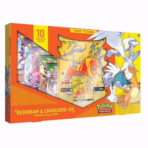 מארז קלפי פוקימון  Pokemon TCG Reshiram Charizard Gx Box Premium