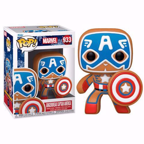 בובת פופ | קפטן אמריקה |  Funko Pop - GingerBread Captain America  (Marvel) 933
