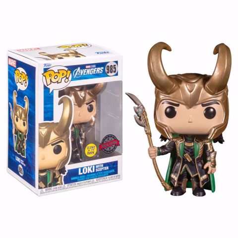 בובת פופ | מארוול | Funko Pop -  (Avengers) Loki With Sceptor SE #985