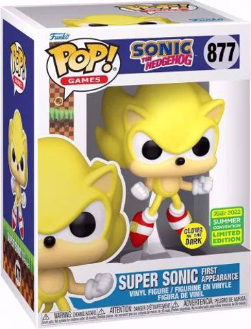 בובת פופ | סוניק | Funko Pop -  (Sonic) Super Sonic SCLE #877