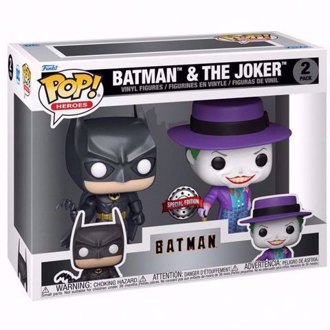 בובת פופ | באטמן | ג'וקר  | Funko Pop -  (Batman) Batman & The Joker  2Pack
