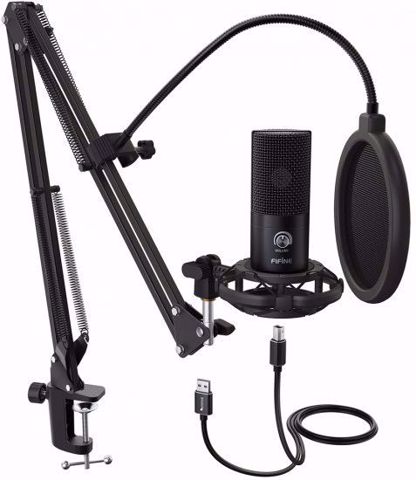 מיקרופון שולחני עם זרוע Fifine T669 USB Cardioid Condenser