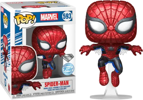 FUNKO POP - (Marvel) Spiderman SE Diamond #593 בובת פופ ספיידרמן