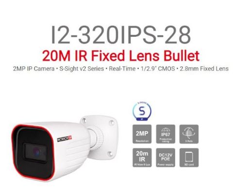 תמונה של מצלמת צינור Provision IP 2MP 3.6mm Fixed IP67 SD Card 20m IR