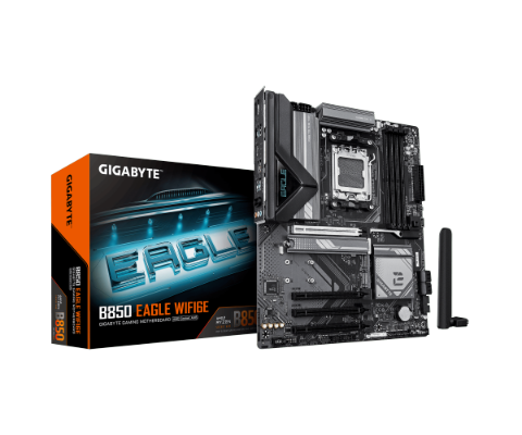 תמונה של לוח אם GIGABYTE B850 EAGLE WIFI6E DDR5 AM5 BT 2.5GBE LAN