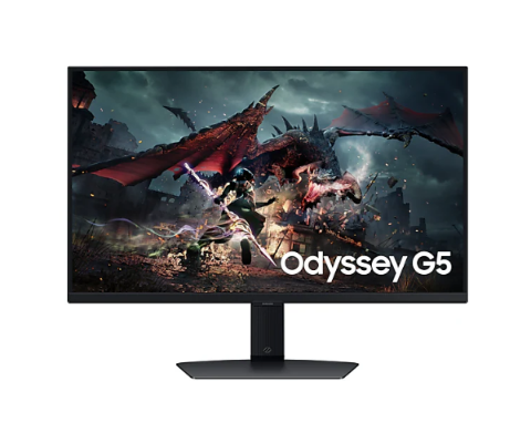 תמונה של מסך Samsung Odyssey G5 G50D QHD 27 180Hz 1Ms Gaming Monitor Pivot