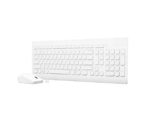 תמונה של סט אלחוטי לבן 2 שפות  Lenovo 510 Wireless Set Hebrew English