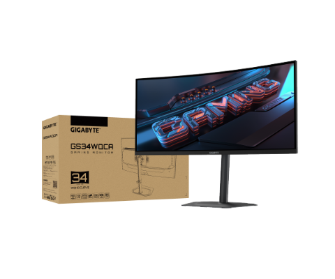 תמונה של מסך Gigabyte GS34WQCA 34 WQHD VA 1Ms 120Hz HDR10 Curved Vesa100