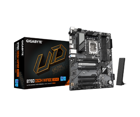 תמונה של לוח אם B760 DS3H WF6E GEN5 ATX DDR5 PCIE5.0X16 WIFI6E Gigabyte