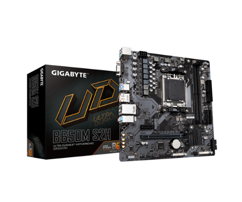 תמונה של לוח Gigabyte B650M S2H 1.4 AM5 Micro-Atx DDR5 DP HDMI AMD