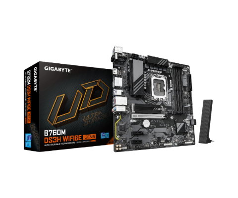 תמונה של לוח אם Gigabyte B760M DS3H WF6E GEN5 Micro-Atx DDR5