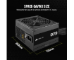 תמונה של ספק CORASIR CX750 Non modular750W 80 Plus Bronz PSU