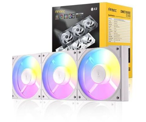 תמונה של מאווררים למארז ANTEC Connect C120 Reverse ARGB WHITE 3PK