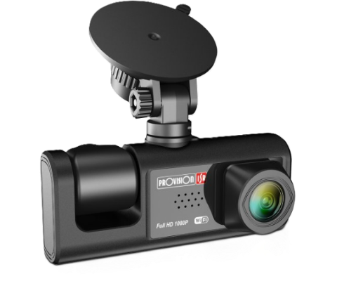 תמונה של מצלמת רכב דו כיוונית PROVISION T2 Dual FHD WIFI CAMERA