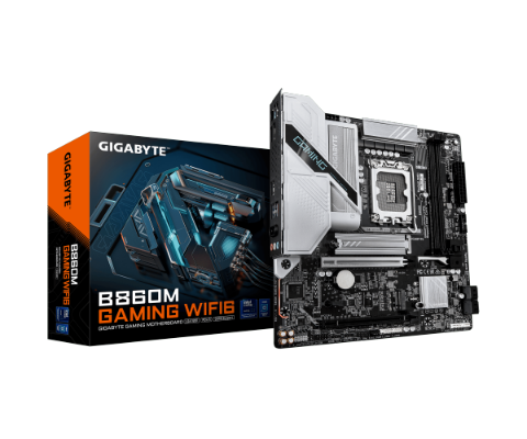 תמונה של לוח אם B860M GAMING WIFI6 M-ATX DDR5 BT 2.5GBE LAN LGA1851