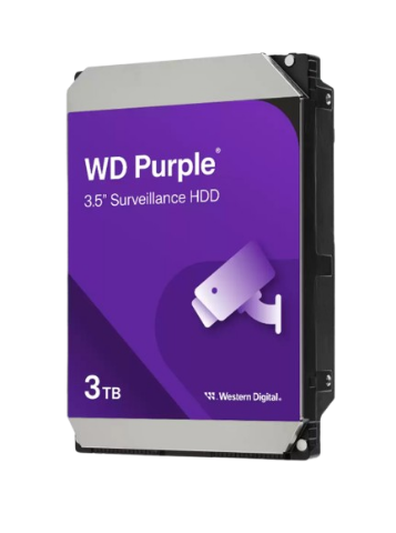 תמונה של דיסק קשיח פנימי לנייח WD 3TB Purple 5400rpm 128MB 3.5