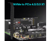 תמונה של כרטיס הרחבה PCIe x4 to M.2 Adapter Support 2280 M.2