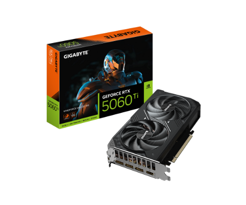 תמונה של כרטיס מסך Gigabyte GeForce RTX 5060 Ti WINDFORCE MAX OC 16G