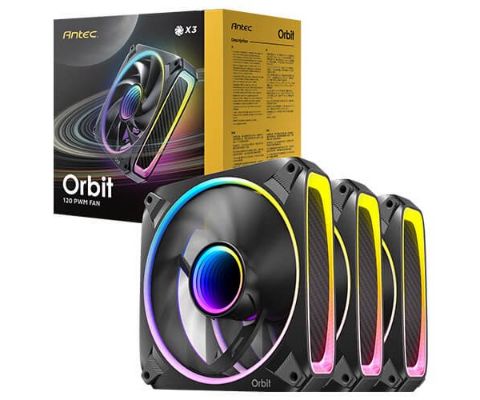 תמונה של מאווררים למארז Antec Orbit 120 ARGB 3 Pack