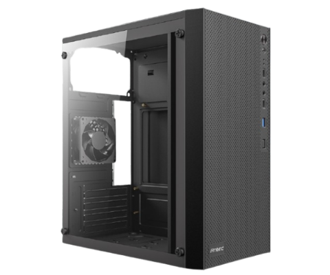 תמונה של מארז Antec ST10M TG Mini Tower Micro-Atx Black Glass Side Panel