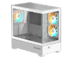 תמונה של מארז לבן GIGABYTE C201 PANORAMIC ICE Micro-ATX 3XARGB Fans