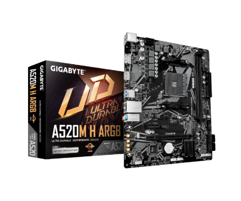 תמונה של לוח אם Gigabyte A520M H ARGB AM4 DDR4 Micro-Atx HDMI DP