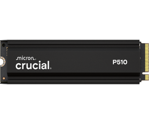תמונה של דיסק פנימי Crucial P510 1TB PCIe Gen5 NVMe 2280 M.2 with Heatsync